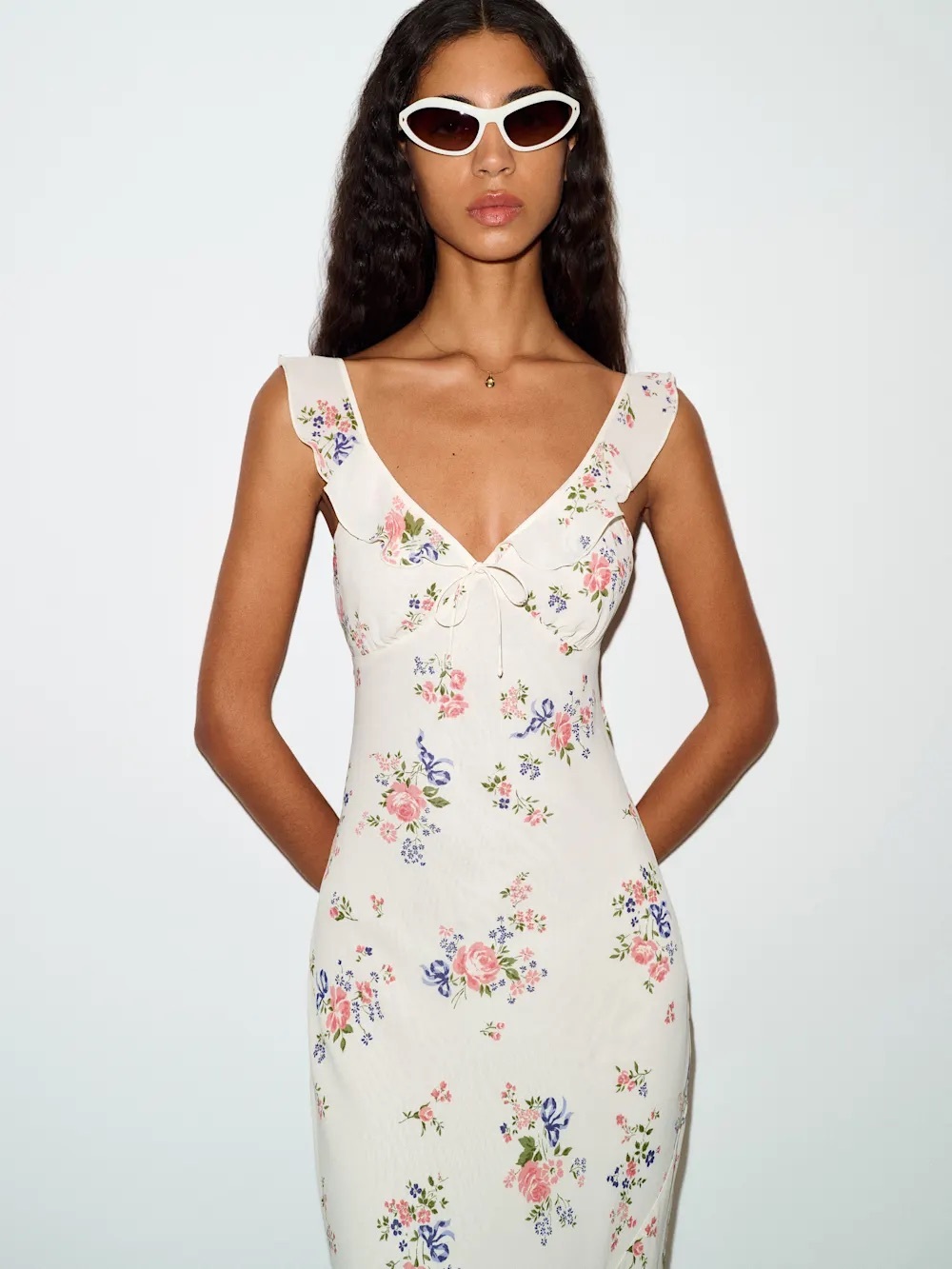 Reformation Teleia Dress Whitish - Size 6